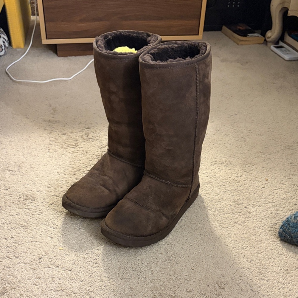 UGG Dark Brown Suede Boots